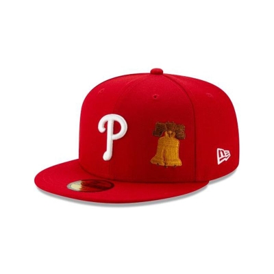 Philadelphia Phillies Gorra | New Era MLB Team Describe 59fifty Fitted Cap Mexico - Rojos